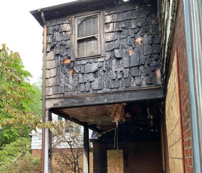 house with fire damage